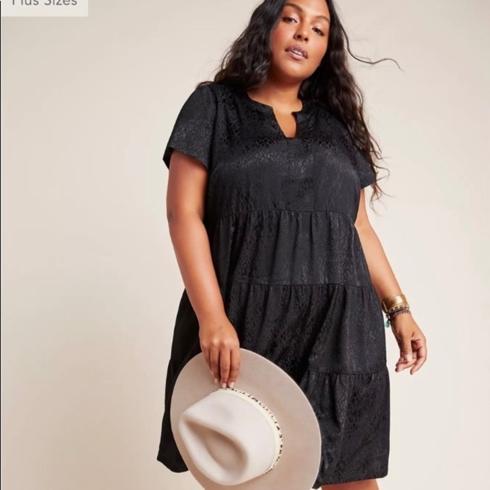 Like New Anthropologie Black Tunic 2X